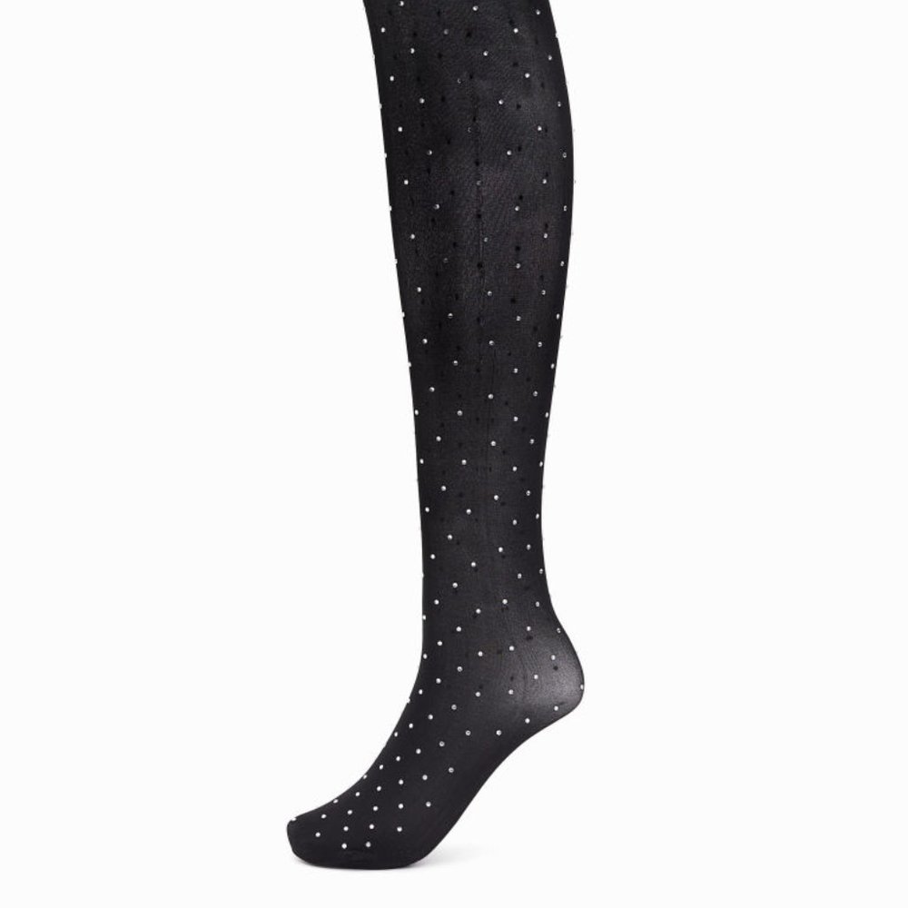 HM x Rabanne  Rhinestone-embellished Tights  S